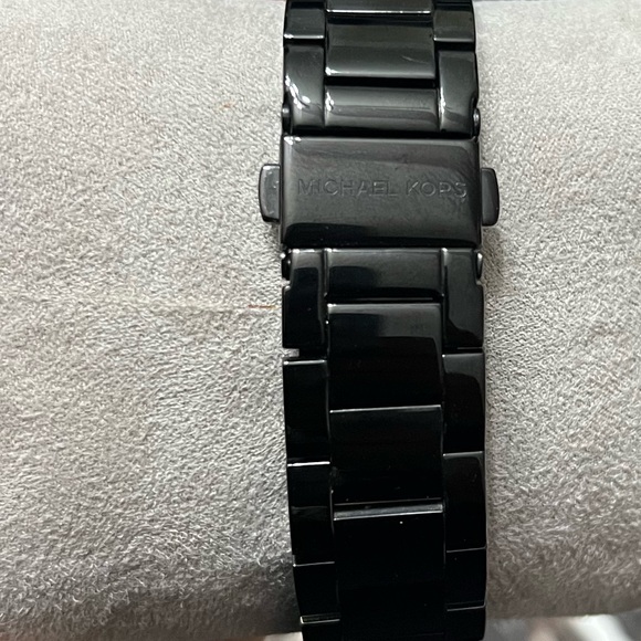 Women’s Michael Kors Black and Rose Gold Chronograph Watch - Picture 6 of 6